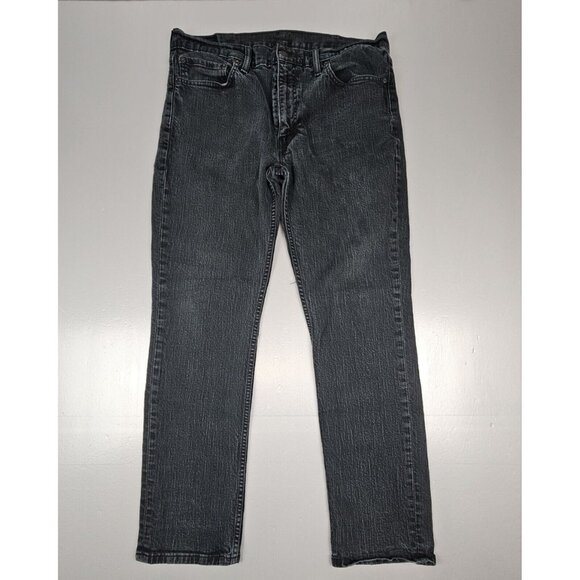 Levis 511 Jean Mens 38x32 Black Slim‎ Straight Denim 5 Pocket. - Picture 1 of 8